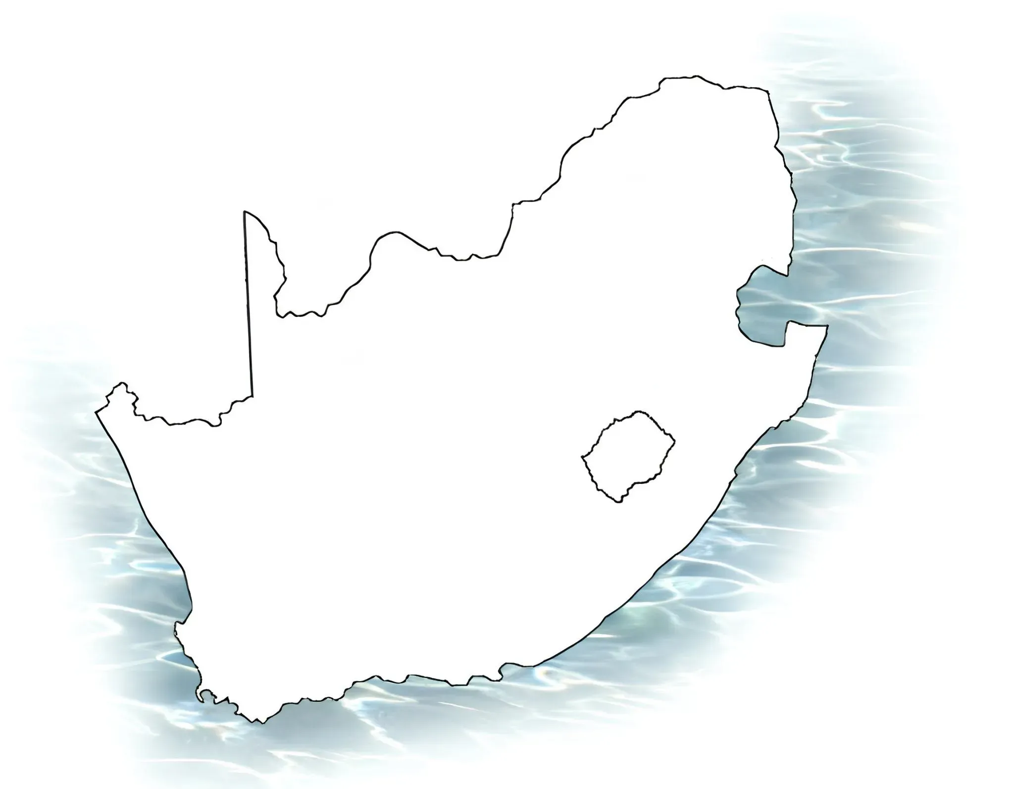 South Africa Ports Map Aluminium Gutter Components - Ports