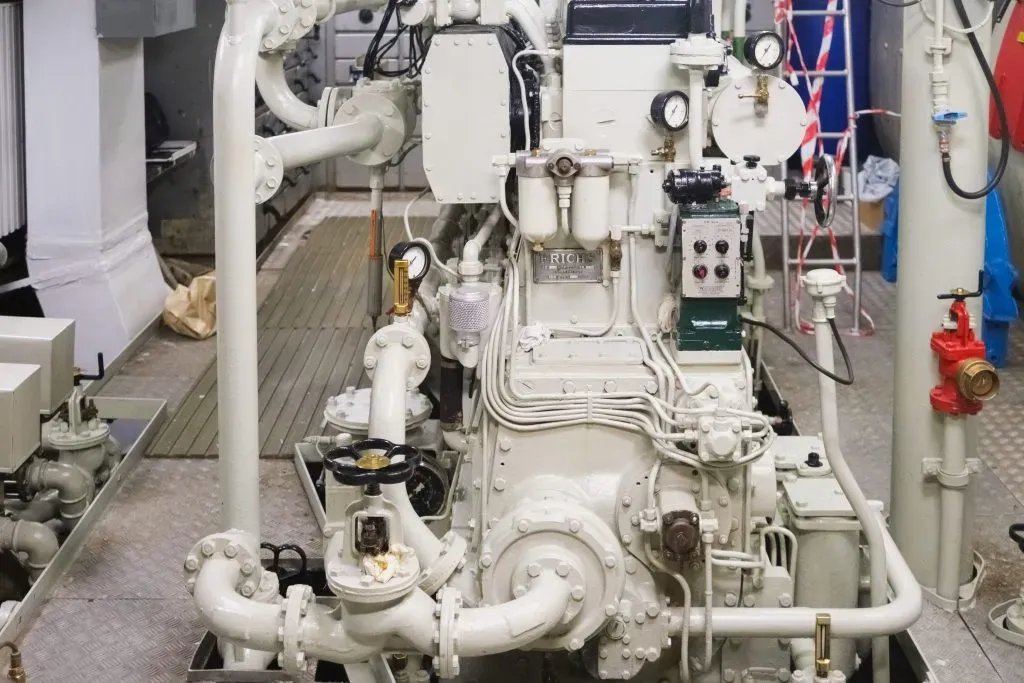 diesel engines and power installation inside a shi 2024 10 18 08 27 12 utc Aluminium Gutter Components - Chandling Products